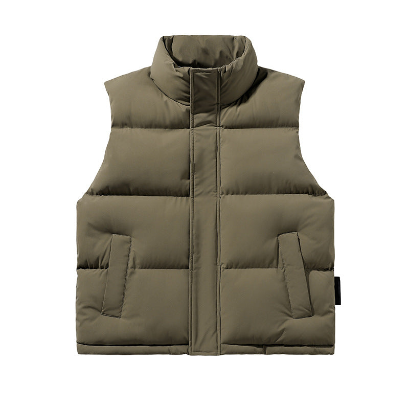Trendy Couple Sleeveless Cotton-padded Jacket Vest