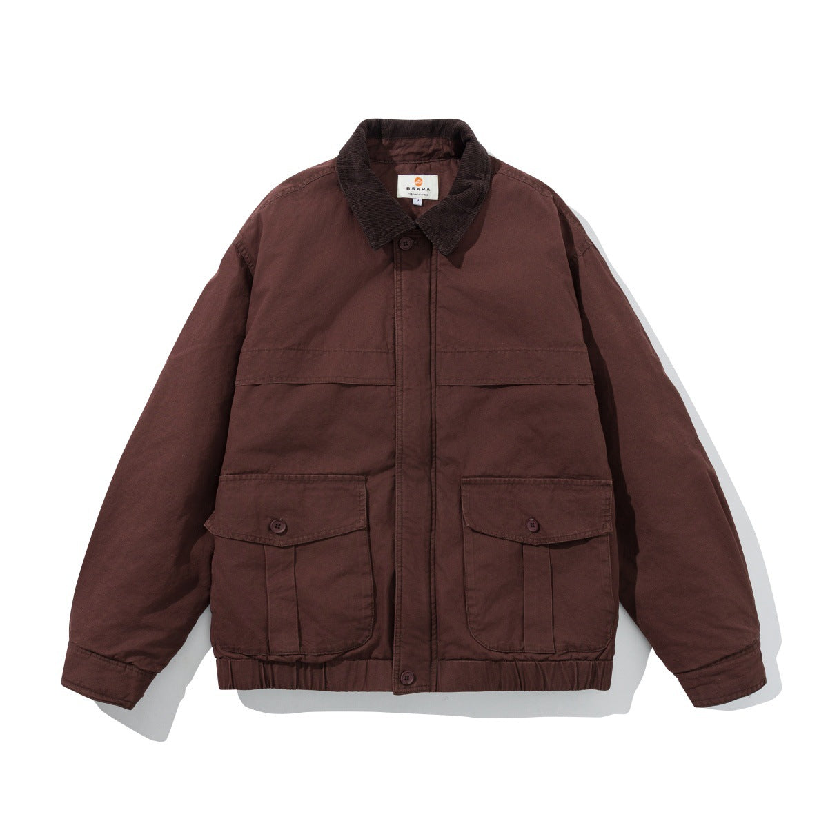 Washed Overalls Cotton Jacket Corduroy Lapel Thermal Cotton-padded Clothes